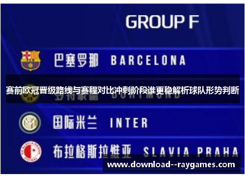赛前欧冠晋级路线与赛程对比冲刺阶段谁更稳解析球队形势判断